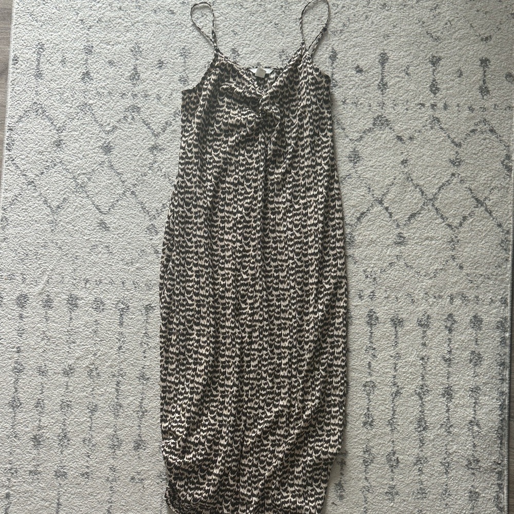 H&M Brown Patterned Dress